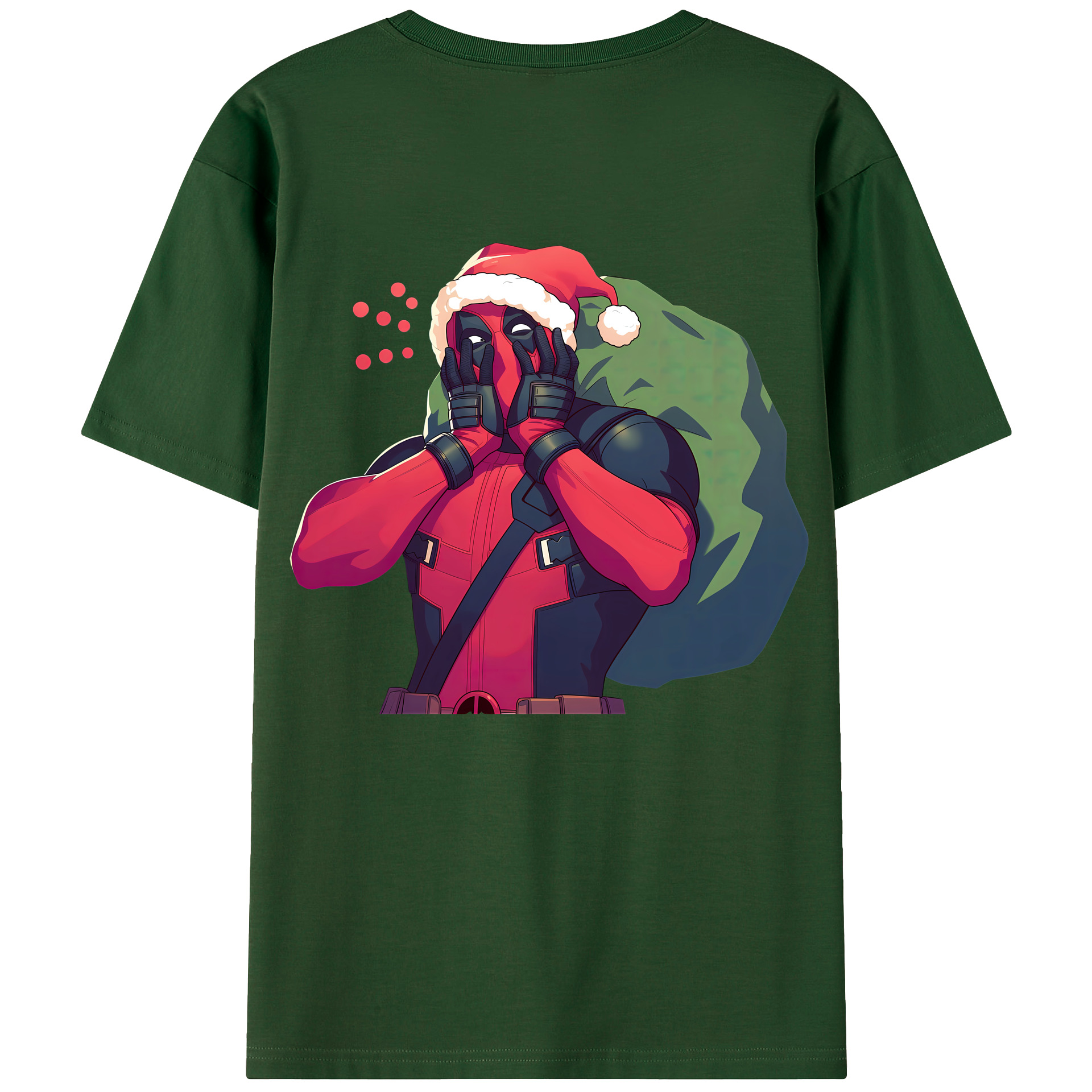 （画像用） Deadpool デッドプール 綿100％半袖Tシャツ（背面プリント）